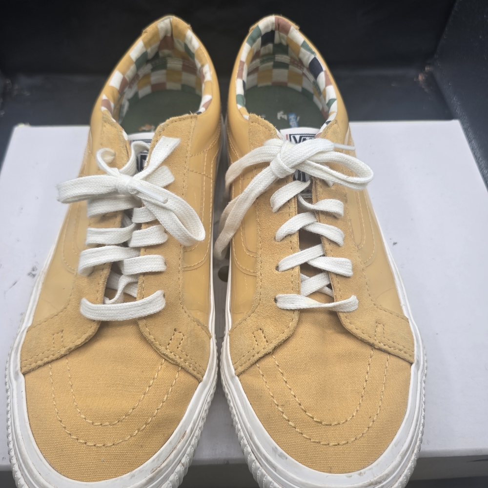 Vans 's  Canvas‎ Sneakers Men Yellow Lace Up